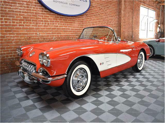 1959 Red Chevrolet Corvette Convertible