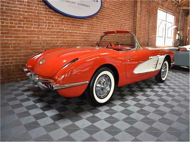 1959 Red Chevrolet Corvette Convertible