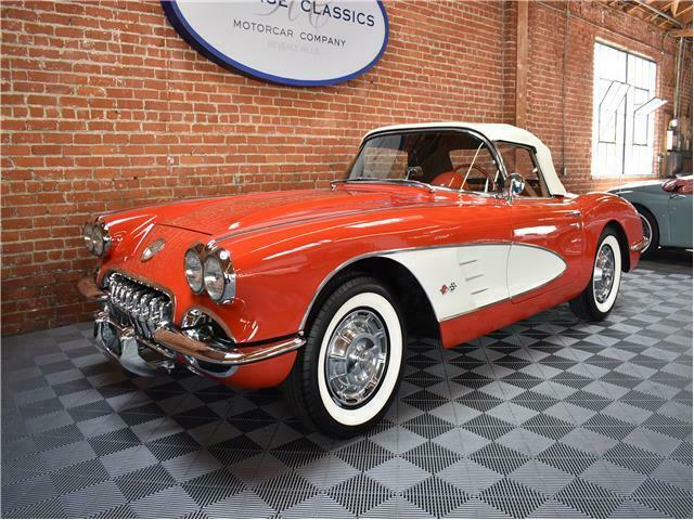 1959 Red Chevrolet Corvette Convertible