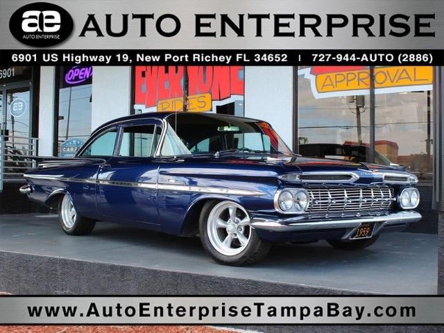 1959 Blue Chevrolet Bel Air/150/210 Coupe