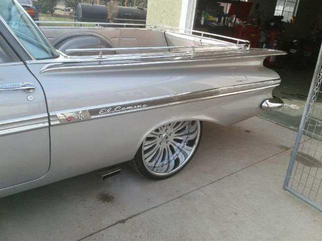 1959 Silver Chevrolet El Camino Coupe