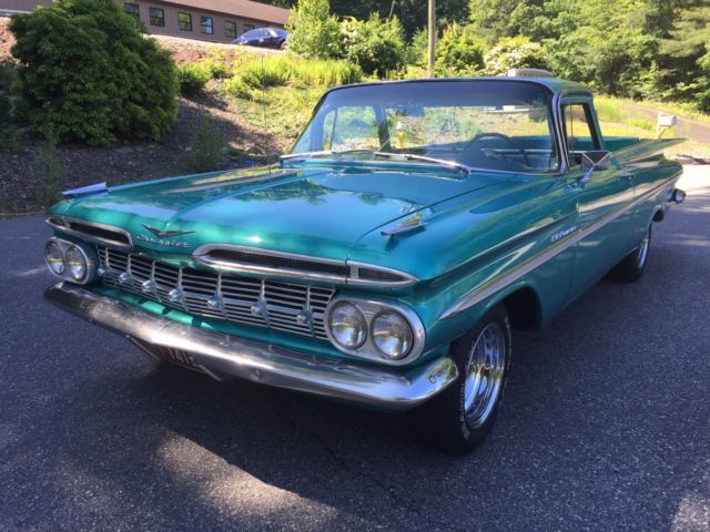 1959 Green Chevrolet El Camino Standard Cab Pickup