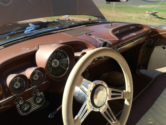 1959 Gloss cream roof / flat burn orange body Chevrolet Impala Wagon