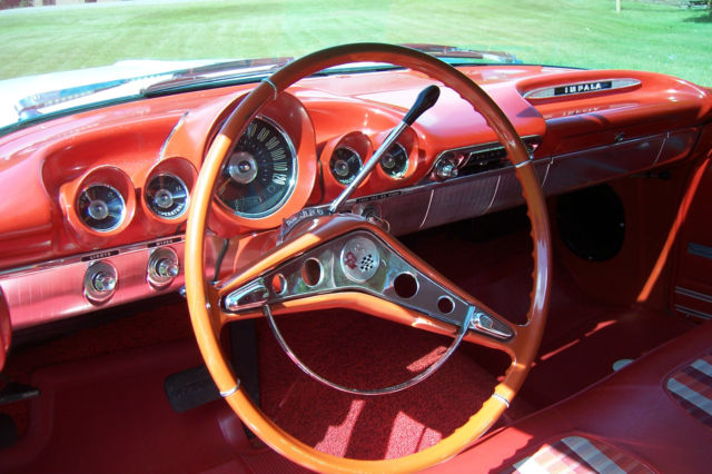 1959 White Chevrolet Impala Coupe