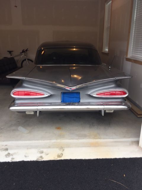 1959 Gray Chevrolet Bel Air/150/210 Sedan