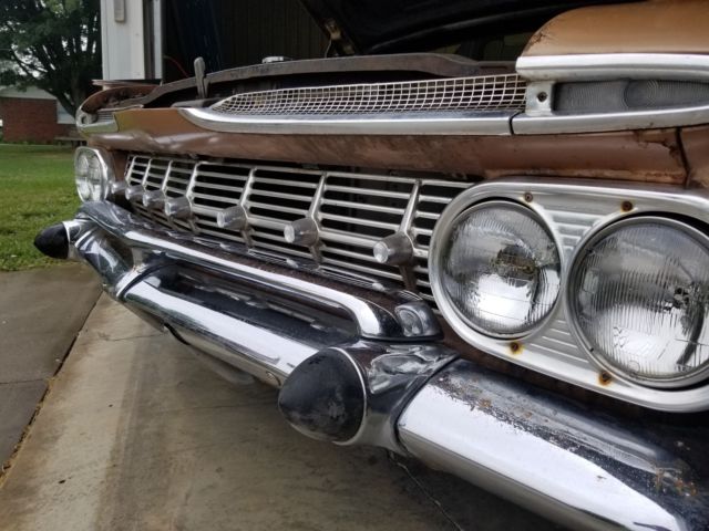 1959 Brown Chevrolet Bel Air/150/210 Two door sedan