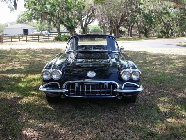 1959 Black Chevrolet Corvette Convertible