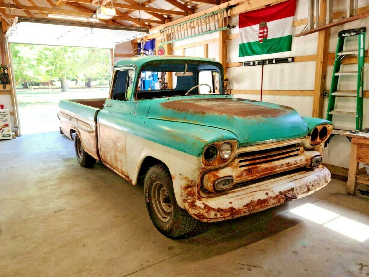 1959 Chevy Ratrod Truck Project for sale photos, technical
