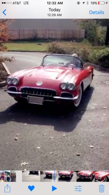 1959 Red Chevrolet Corvette