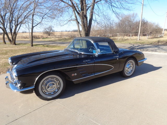 1959 Black Chevrolet Corvette Convertible