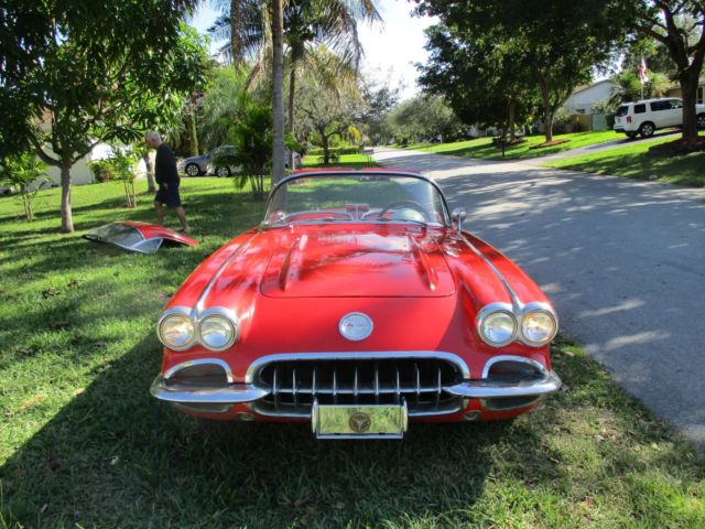 1959 Red Chevrolet Corvette