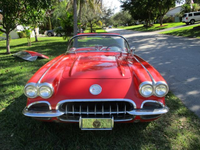 1959 Red Chevrolet Corvette
