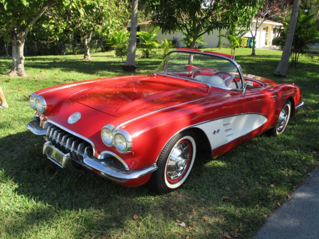 1959 Red Chevrolet Corvette