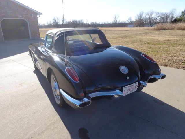 1959 Black Chevrolet Corvette Convertible