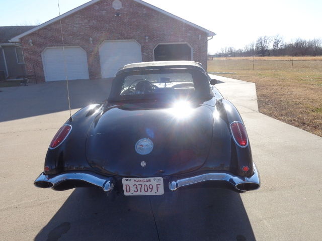 1959 Black Chevrolet Corvette Convertible