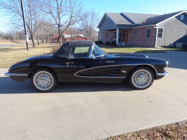 1959 Black Chevrolet Corvette Convertible