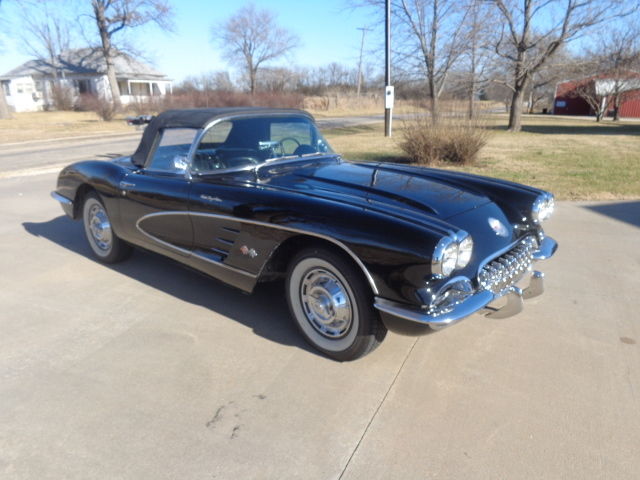 1959 Black Chevrolet Corvette Convertible