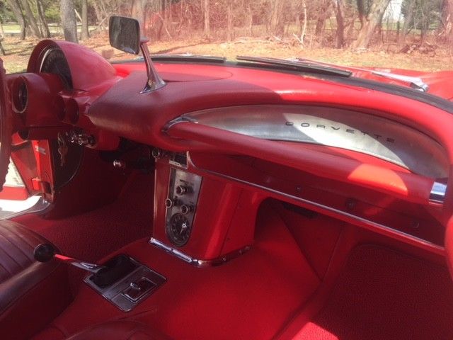1959 Red Chevrolet Corvette Convertible