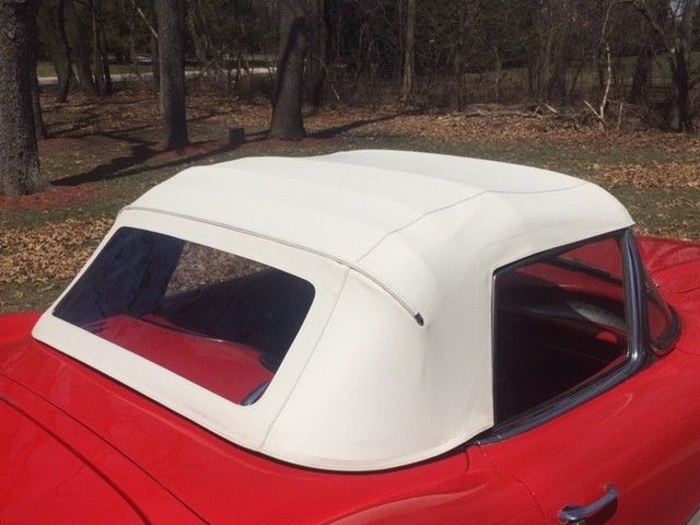 1959 Red Chevrolet Corvette Convertible