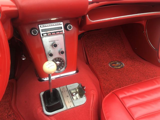 1959 Ermine white and Roman red Chevrolet Corvette Convertible