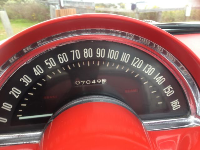 1959 Ermine white and Roman red Chevrolet Corvette Convertible