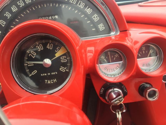 1959 Ermine white and Roman red Chevrolet Corvette Convertible