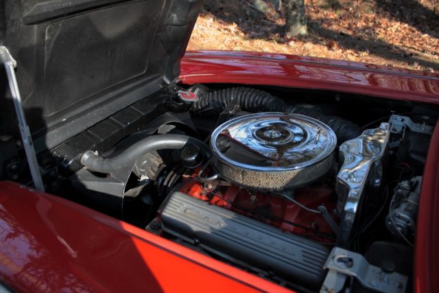 1959 Red Chevrolet Corvette Convertible