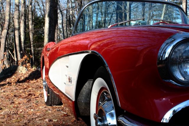 1959 Red Chevrolet Corvette Convertible