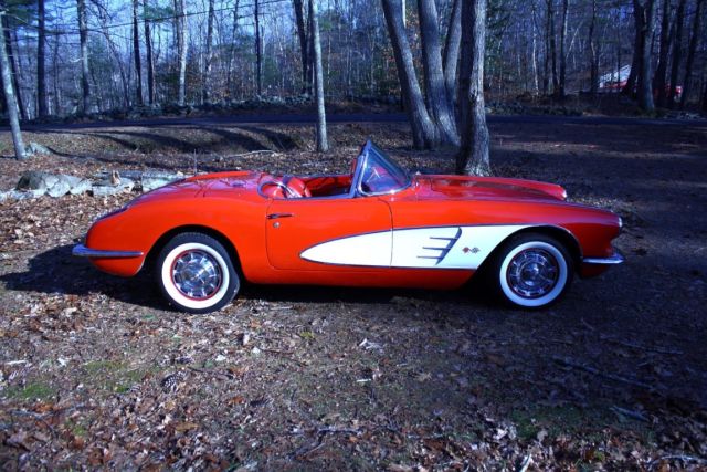 1959 Red Chevrolet Corvette Convertible