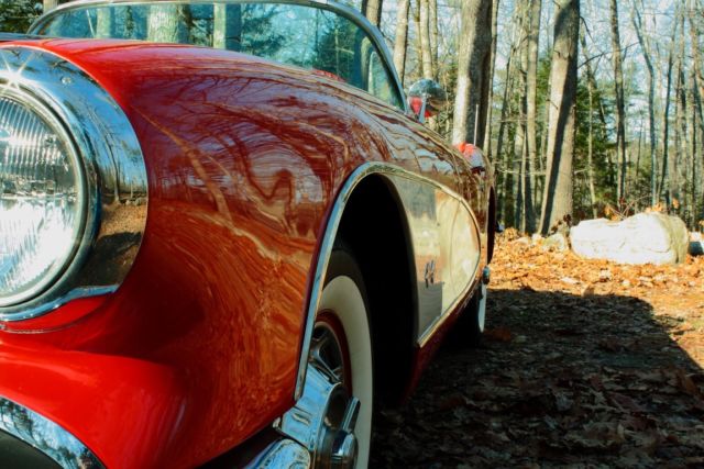 1959 Red Chevrolet Corvette Convertible