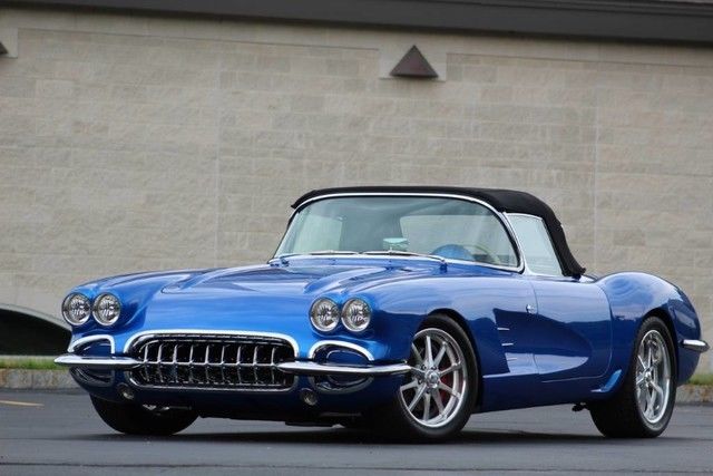 1959 Blue Chevrolet Corvette Convertible
