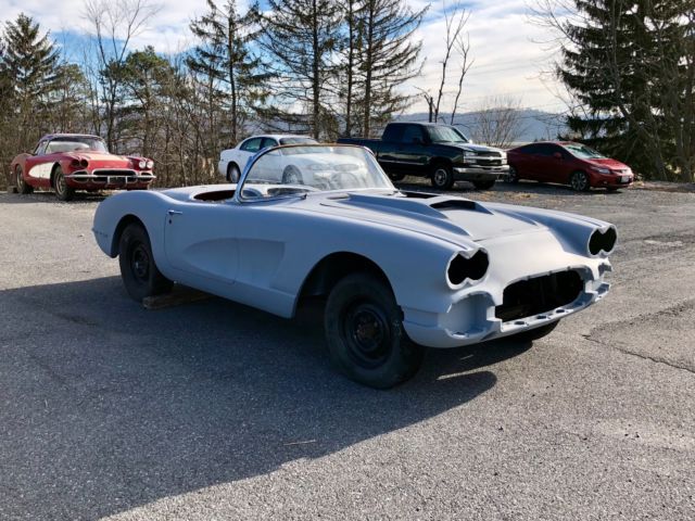 1959 Gray Chevrolet Corvette Convertible