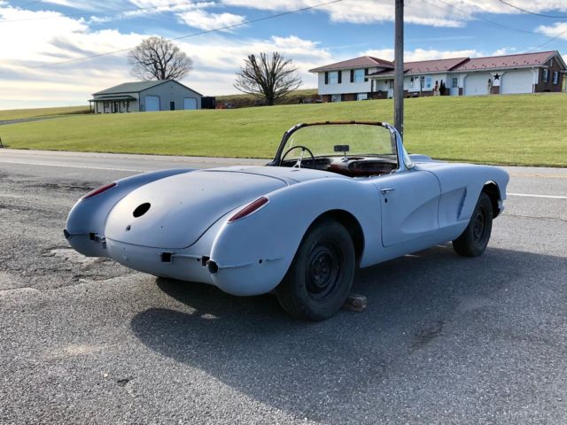 1959 Gray Chevrolet Corvette Convertible