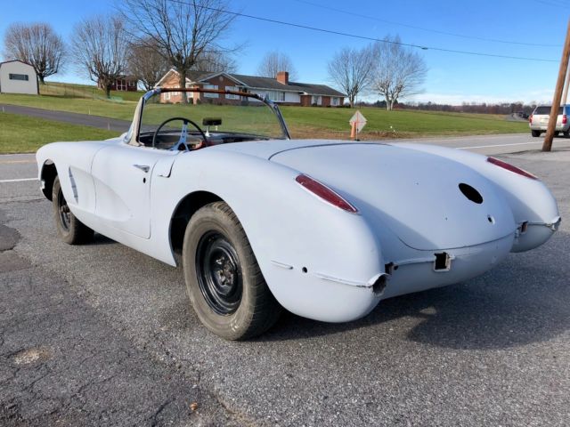 1959 Gray Chevrolet Corvette Convertible