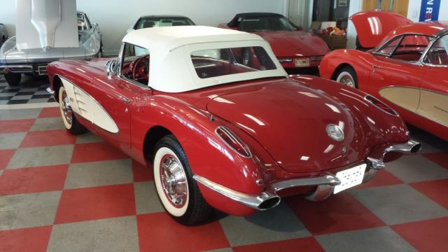 1959 Red Chevrolet Corvette Convertible