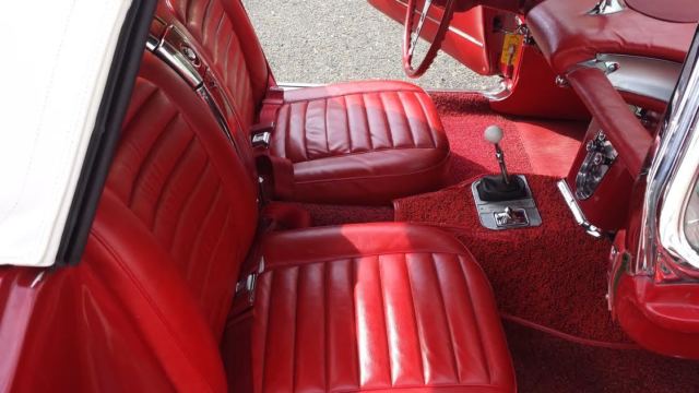 1959 Red Chevrolet Corvette Convertible