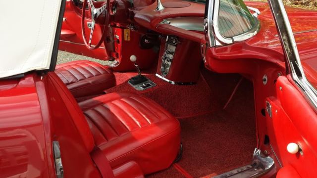 1959 Red Chevrolet Corvette Convertible