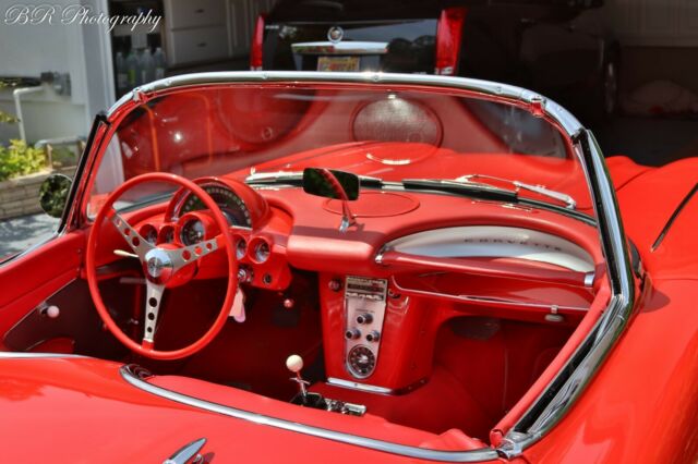 1959 Red Chevrolet Corvette Convertible