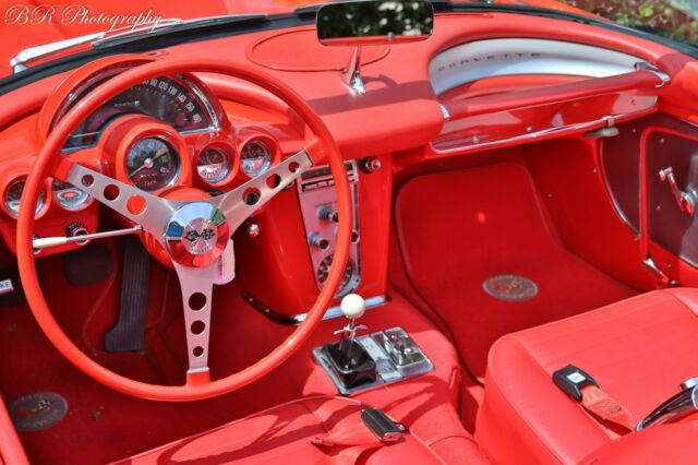 1959 Red Chevrolet Corvette Convertible