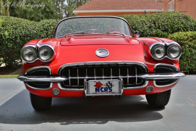 1959 Red Chevrolet Corvette Convertible