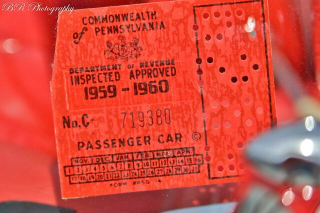 1959 Red Chevrolet Corvette Convertible