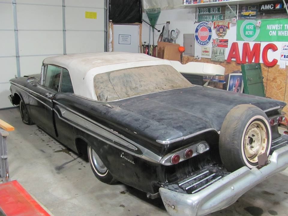 1959 Black Edsel Corsair Convertible