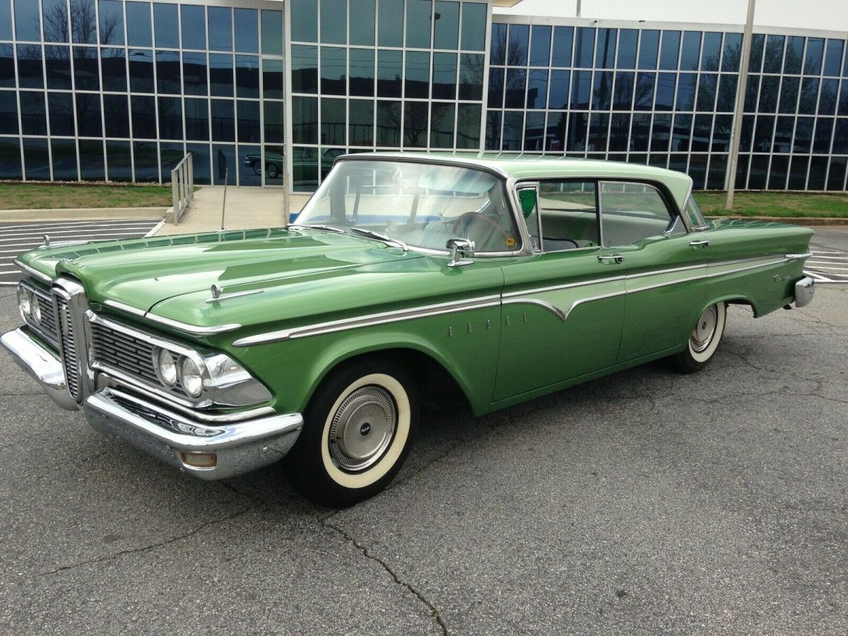 thumbnail interactive-video image 1 of Custom Outdoor Car Cover For 1958-1960 Edsel Ranger 4-Door – The Cover Factory, Waterproof Gray Multi-Layer 1 of 1