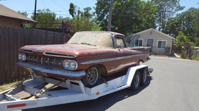 1959 Brown Chevrolet El Camino Standard Cab Pickup