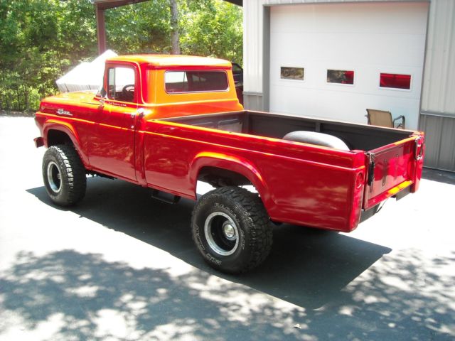 1959 Red Ford F-250 Standard Cab Pickup