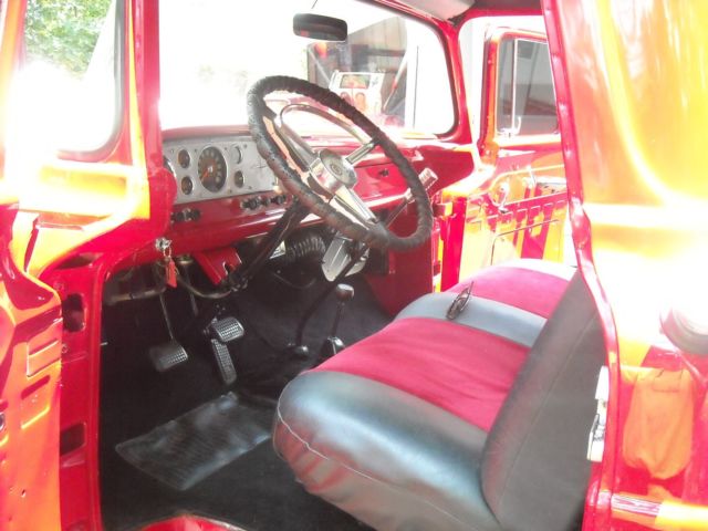 1959 Red Ford F-250 Standard Cab Pickup