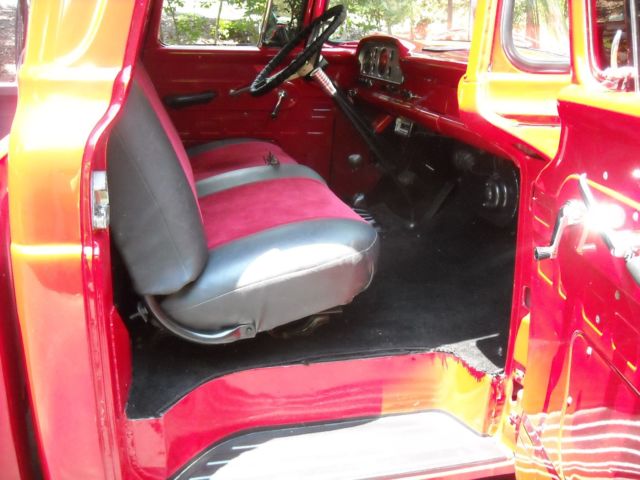 1959 Red Ford F-250 Standard Cab Pickup