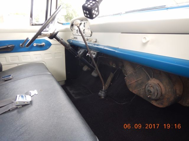 1959 Blue Ford F-100 Standard Cab Pickup