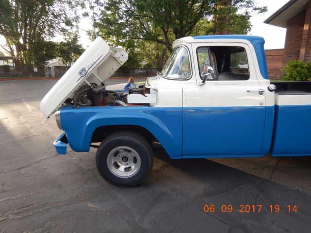 1959 Blue Ford F-100 Standard Cab Pickup