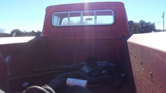 1959 Red Ford F-100 pickup